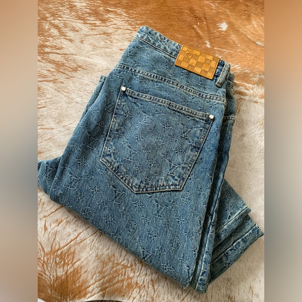 Louis Vuitton Denim Monogram Jeans